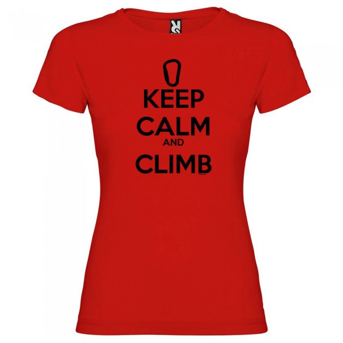 [해외]KRUSKIS Keep Calm And Climb 반팔 티셔츠 4137539092 Red