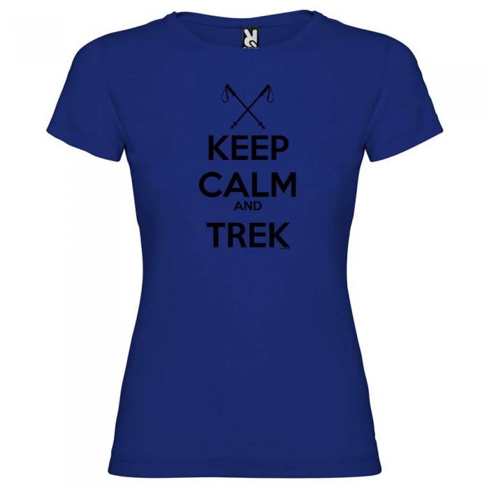 [해외]KRUSKIS Keep Calm And Trek 반팔 티셔츠 4137539163 Royal Blue