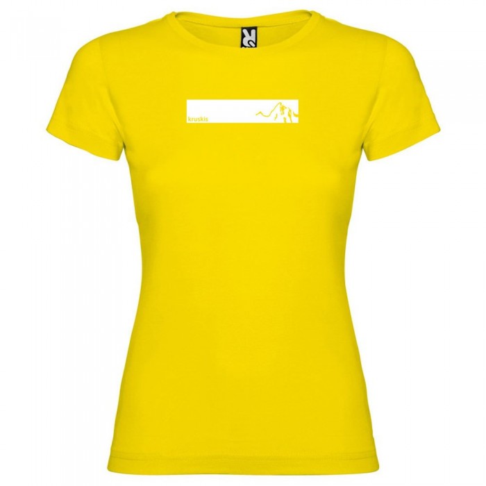 [해외]KRUSKIS Mountain 프레임 반팔 티셔츠 4137540129 Yellow