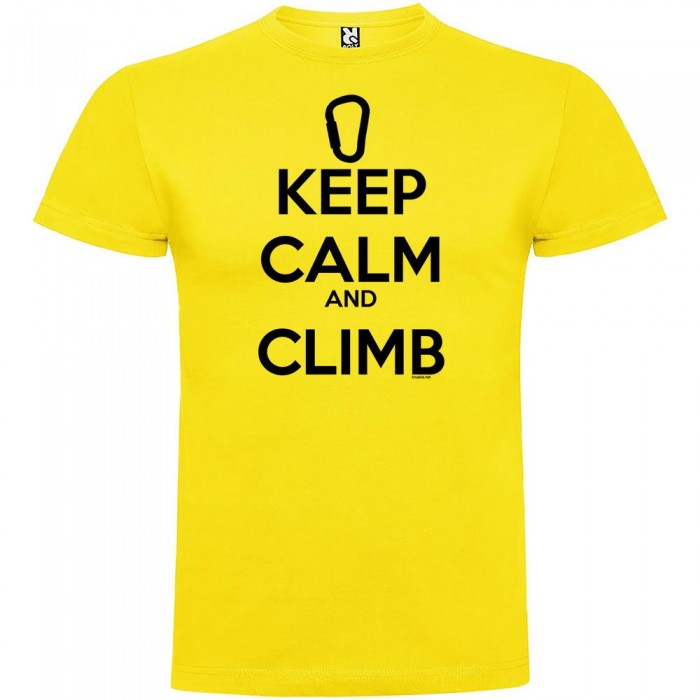 [해외]KRUSKIS Keep Calm And Climb 반팔 티셔츠 4137539088 Yellow