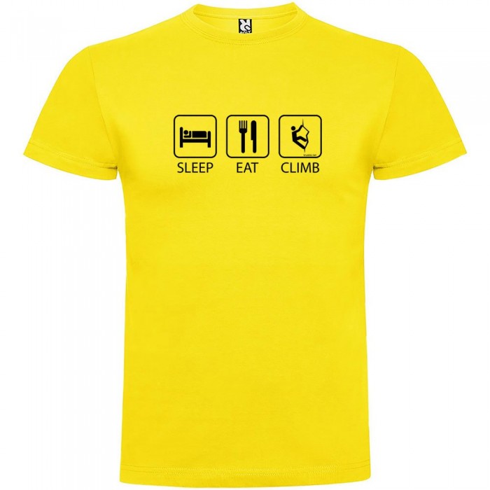 [해외]KRUSKIS Sleep Eat And Climb 반팔 티셔츠 4137539165 Yellow