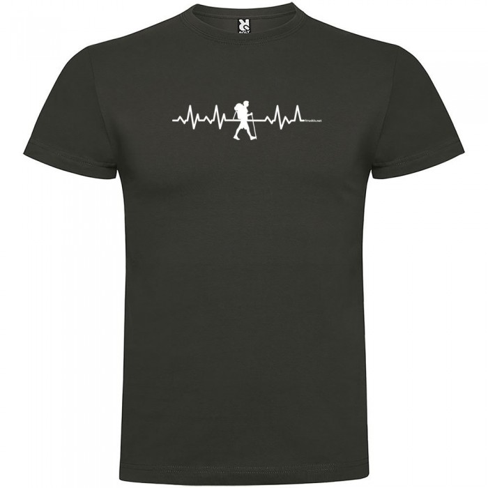 [해외]KRUSKIS Trekking Heartbeat 반팔 티셔츠 4137539720 Dark Grey