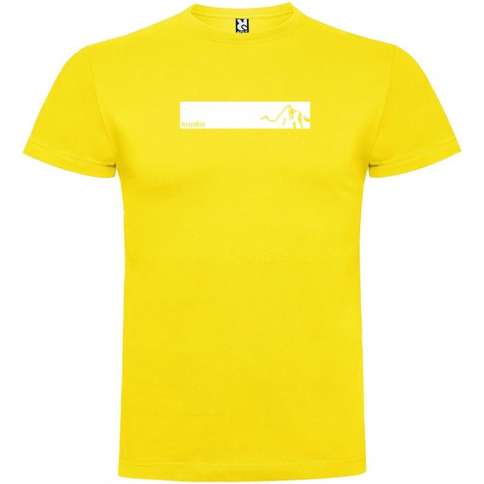 [해외]KRUSKIS Mountain 프레임 반팔 티셔츠 4137540122 Yellow
