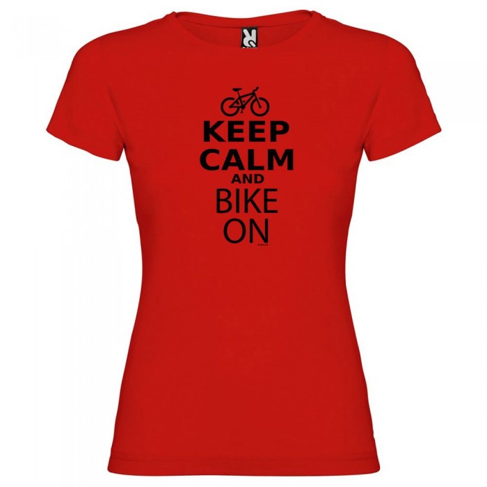 [해외]KRUSKIS Keep Calm And Bike On 반팔 티셔츠 1137539369 Red