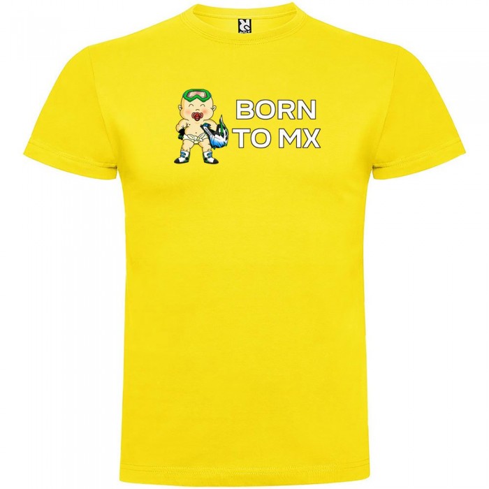 [해외]KRUSKIS Born To MX 반팔 티셔츠 9137538664 Yellow