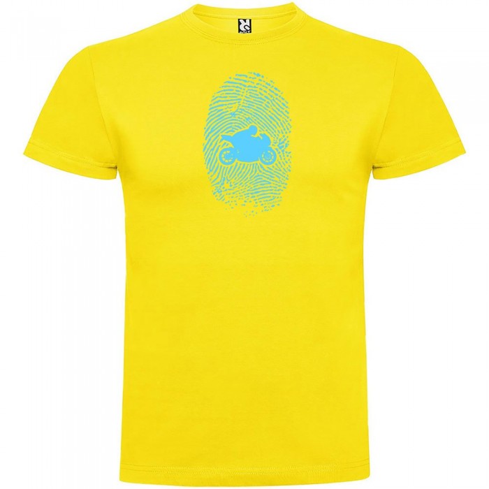 [해외]KRUSKIS Motorbiker Fingerprint 반팔 티셔츠 9137539994 Yellow