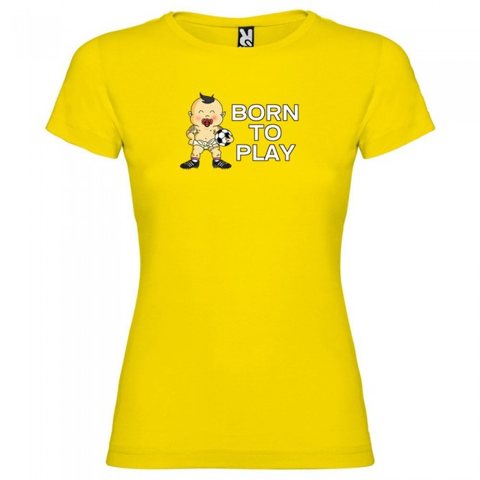[해외]KRUSKIS Born To Play Football 반팔 티셔츠 3137538742 Yellow