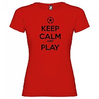 [해외]KRUSKIS Keep Calm And Play Football 반팔 티셔츠 3137539106 Red