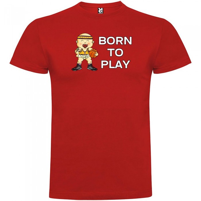 [해외]KRUSKIS Born To Play Basketball 반팔 티셔츠 3137538728 Red