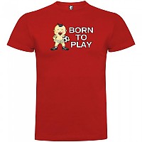 [해외]KRUSKIS Born To Play Football 반팔 티셔츠 3137538738 Red