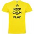 [해외]KRUSKIS Keep Calm And Play Football 반팔 티셔츠 3137539102 Yellow