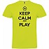 [해외]KRUSKIS Keep Calm And Play Football 반팔 티셔츠 3137539103 Light Green