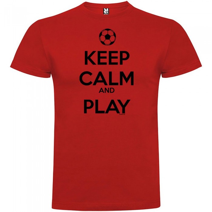 [해외]KRUSKIS Keep Calm And Play Football 반팔 티셔츠 3137539104 Red