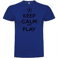 [해외]KRUSKIS Keep Calm And Play Football 반팔 티셔츠 3137539105 Royal Blue