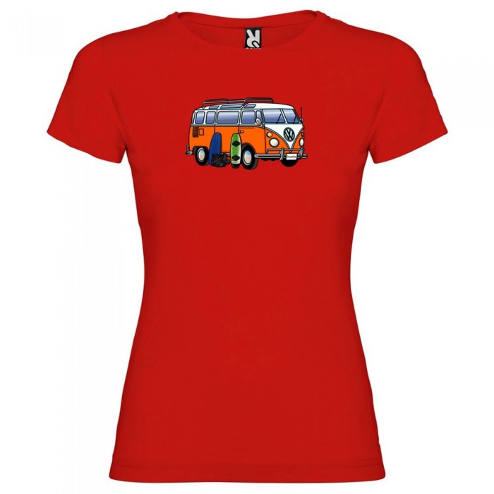 [해외]KRUSKIS Hippie Van Wakeboard 반팔 티셔츠 14137538620 Red