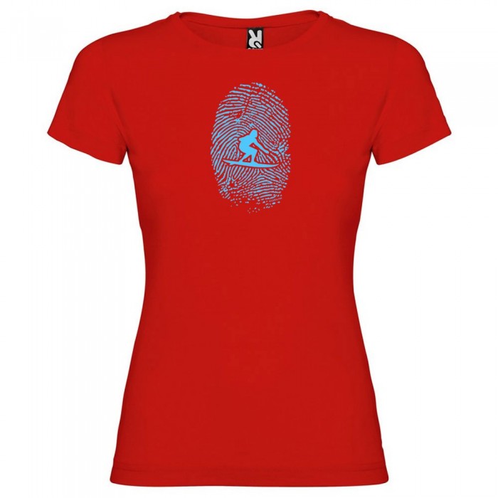 [해외]KRUSKIS Surfer Fingerprint 반팔 티셔츠 14137540071 Red