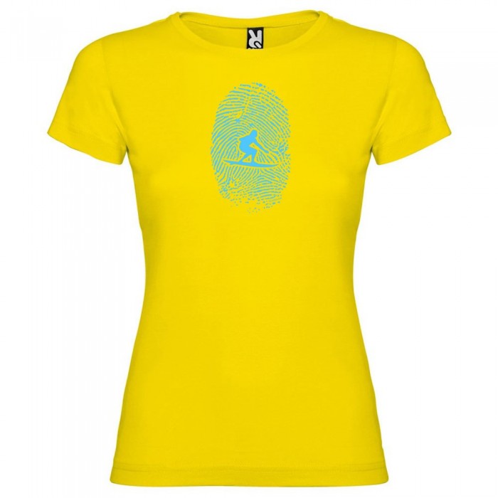 [해외]KRUSKIS Surfer Fingerprint 반팔 티셔츠 14137540073 Yellow