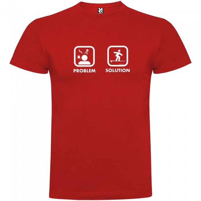 [해외]KRUSKIS 반팔 티셔츠 프로blem 솔루션 Surf 14137538200 Red