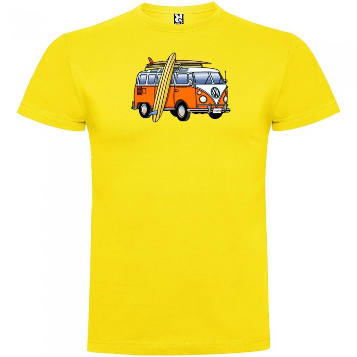[해외]KRUSKIS Hippie Van Surf 숏 슬리브 T-shirt 반팔 티셔츠 14137538504 Yellow
