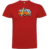 [해외]KRUSKIS Hippie Van Surf 숏 슬리브 T-shirt 반팔 티셔츠 14137538508 Red