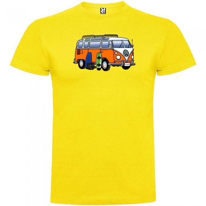 [해외]KRUSKIS Hippie Van Wakeboard 숏 슬리브 T-shirt 반팔 티셔츠 14137538614 Yellow
