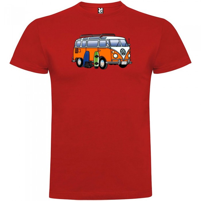 [해외]KRUSKIS Hippie Van Wakeboard 숏 슬리브 T-shirt 반팔 티셔츠 14137538618 Red