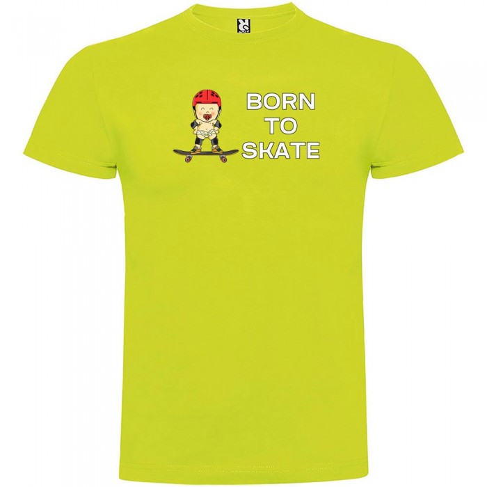 [해외]KRUSKIS Born To Skate 숏 슬리브 T-shirt 반팔 티셔츠 14137538646 Light Green