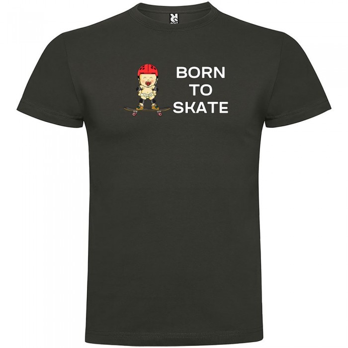 [해외]KRUSKIS Born To Skate 숏 슬리브 T-shirt 반팔 티셔츠 14137538647 Dark Grey