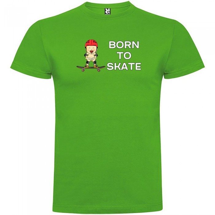 [해외]KRUSKIS Born To Skate 숏 슬리브 T-shirt 반팔 티셔츠 14137538649 Green