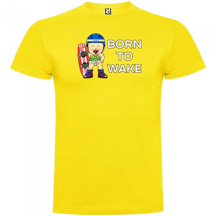 [해외]KRUSKIS 반팔 티셔츠 Born To Wake 숏 슬리브 T-shirt 14137538704 Yellow