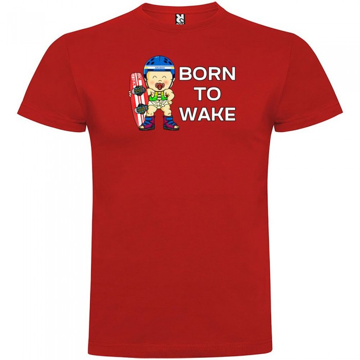 [해외]KRUSKIS Born To Wake 숏 슬리브 T-shirt 반팔 티셔츠 14137538708 Red