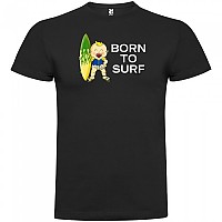 [해외]KRUSKIS Born To Surf 숏 슬리브 T-shirt 반팔 티셔츠 14137538815 Black