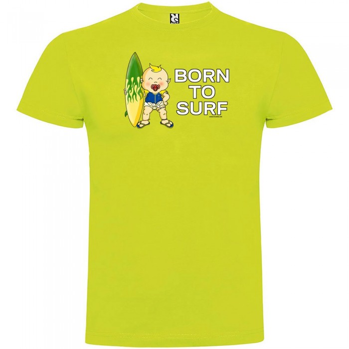 [해외]KRUSKIS Born To Surf 숏 슬리브 T-shirt 반팔 티셔츠 14137538816 Light Green