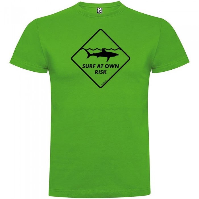 [해외]KRUSKIS 반팔 티셔츠 Surf At Own Risk 숏 슬리브 T-shirt 14137539058 Green