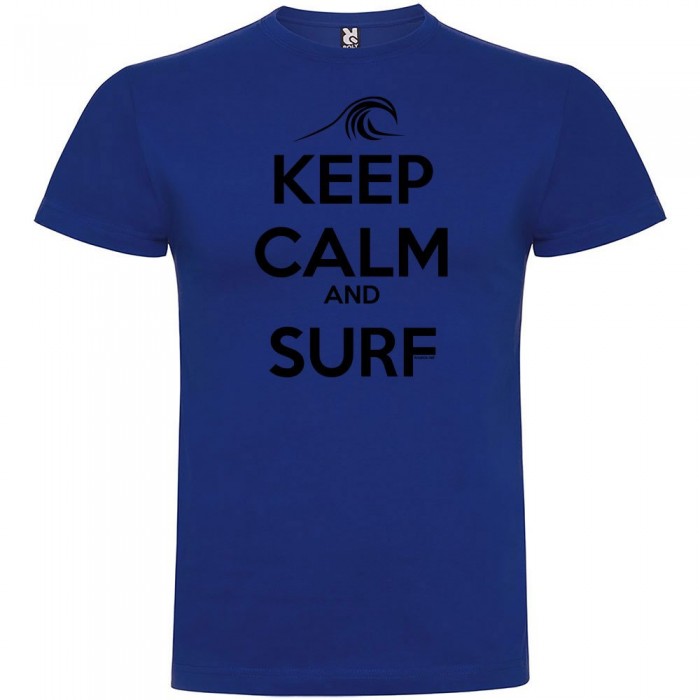 [해외]KRUSKIS Keep Calm and Surf 숏 슬리브 T-shirt 반팔 티셔츠 14137539140 Royal Blue