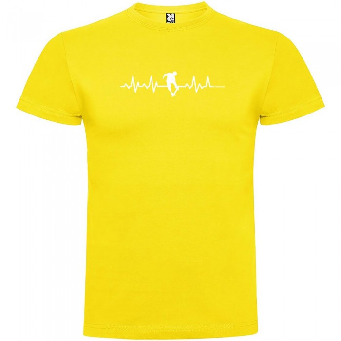 [해외]KRUSKIS Skateboard Heartbeat 숏 슬리브 T-shirt 반팔 티셔츠 14137539814 Yellow