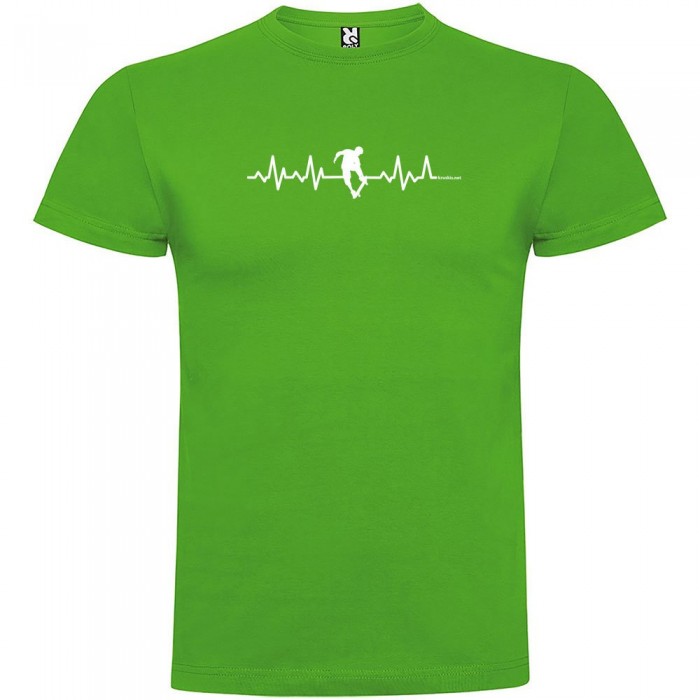 [해외]KRUSKIS Skateboard Heartbeat 숏 슬리브 T-shirt 반팔 티셔츠 14137539818 Green