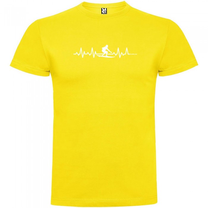 [해외]KRUSKIS Surf Heartbeat 숏 슬리브 T-shirt 반팔 티셔츠 14137539822 Yellow