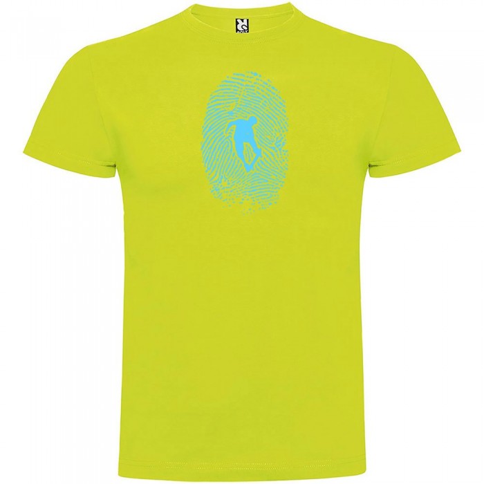 [해외]KRUSKIS Skateboarder Fingerprint 숏 슬리브 T-shirt 반팔 티셔츠 14137540057 Light Green