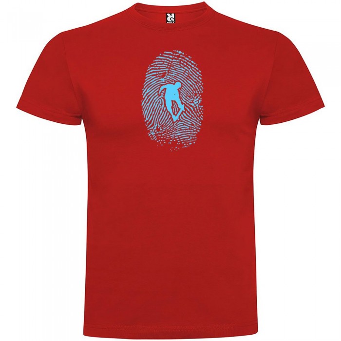 [해외]KRUSKIS Skateboarder Fingerprint 숏 슬리브 T-shirt 반팔 티셔츠 14137540058 Red