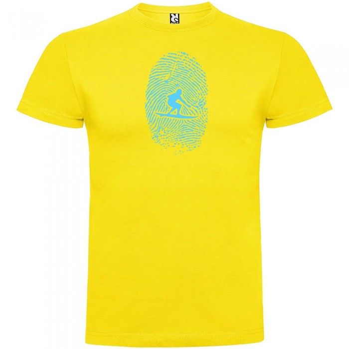 [해외]KRUSKIS Surfer Fingerprint 숏 슬리브 T-shirt 반팔 티셔츠 14137540064 Yellow