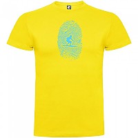 [해외]KRUSKIS Surfer Fingerprint Short 슬리브 T-shirt 반팔 티셔츠 14137540064 Yellow