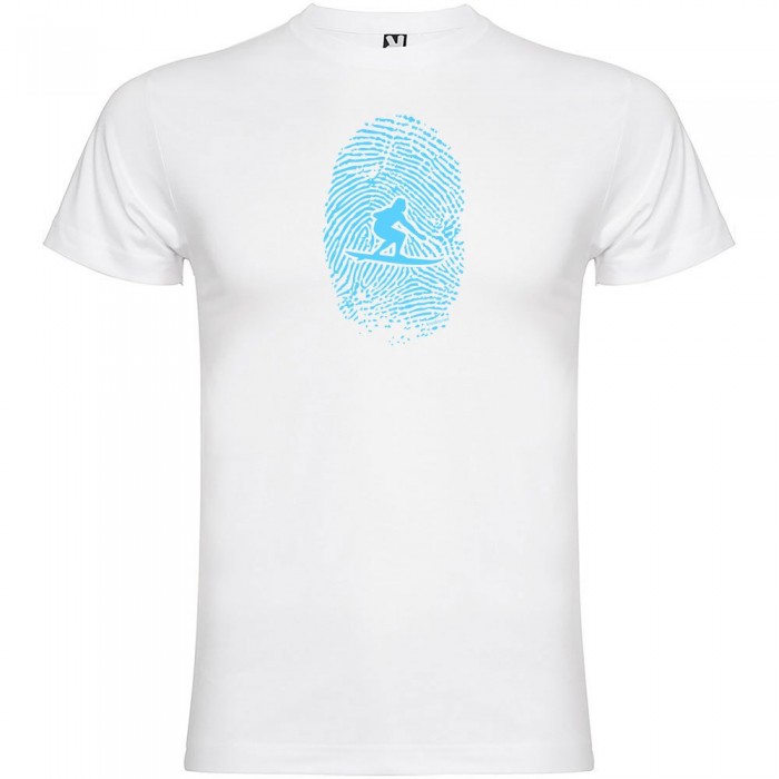 [해외]KRUSKIS Surfer Fingerprint 숏 슬리브 T-shirt 반팔 티셔츠 14137540065 White