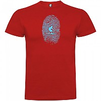 [해외]KRUSKIS Surfer Fingerprint 숏 슬리브 T-shirt 반팔 티셔츠 14137540068 Red