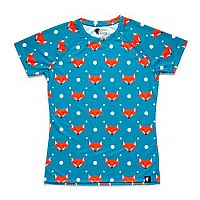 [해외]HOOPOE 반팔 티셔츠 Fox 6137536457 Blue / Orange / White