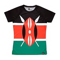 [해외]HOOPOE 반팔 티셔츠 Maasai 6137536460 Black / Orange / Green