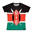 [해외]HOOPOE Maasai 반팔 티셔츠 6137536460 Black / Orange / Green