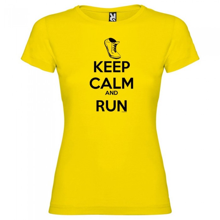 [해외]KRUSKIS Keep Calm And Run 반팔 티셔츠 6137539122 Yellow