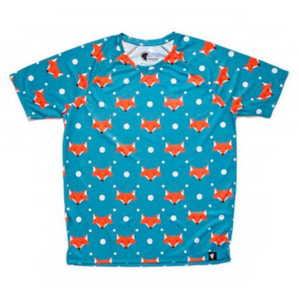 [해외]HOOPOE 반팔 티셔츠 Fox 6137536440 Blue / Orange / White