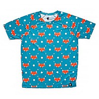 [해외]HOOPOE 반팔 티셔츠 Fox 6137536440 Blue / Orange / White